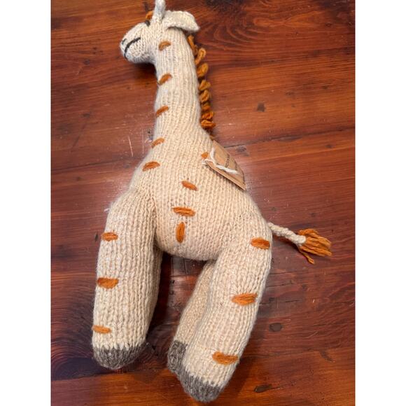 KENANA KNITTER CRITTER BY WOMEN OF KENYA 100% WOOL ETHNIC Giraffe NWT - Picture 2 of 12